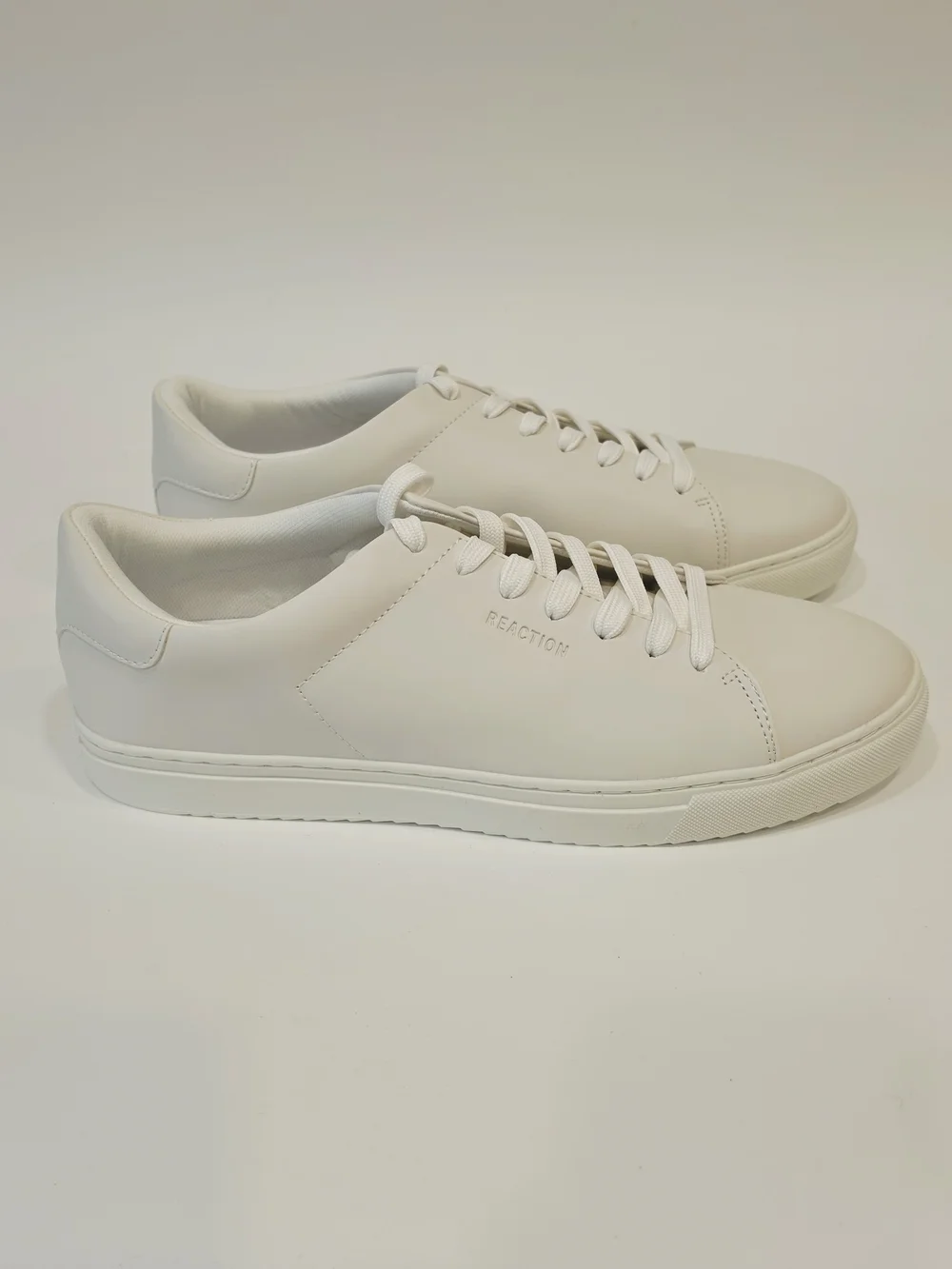 Reaction Kenneth Cole Javon Men's White Low-Top Leather Sneakers US Size 11